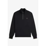 ΑΝΔΡΙΚΟ HALF ZIP SWEATSHIRT FRED PERRY M3574-S77 ΜΑΥΡΟ - Image 7