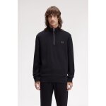 ΑΝΔΡΙΚΟ HALF ZIP SWEATSHIRT FRED PERRY M3574-S77 ΜΑΥΡΟ
