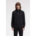 ΑΝΔΡΙΚΟ HALF ZIP SWEATSHIRT FRED PERRY M3574-S77 ΜΑΥΡΟ
