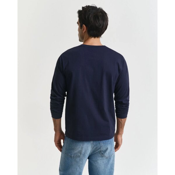 Ανδρική Μπλούζα  Μακρύ Μανίκι GANT 3G2004049-G0433 Μπλέ - Image 2