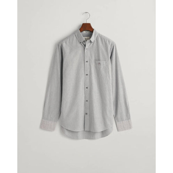 Ανδρικό Πουκάμισο με ρίγα GANT 3G3000140-G0005 μαύρο - Image 4