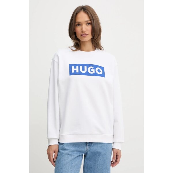 SS25-BLD01R-00X_F1 (1) ΓΥΝΑΙΚΕΙΑ ΜΠΛΟΥΖΑ ΦΟΥΤΕΡ ΛΕΥΚΗ HUGO 50522425-100 - Image 1