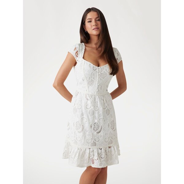 W5GK50WH521-G011-ALT1 ΓΥΝΑΙΚΕΙΟ ΦΟΡΕΜΑ DOMITILLA EMBRO DRESS GUESS W5GK50WH521-G011 - Image 1