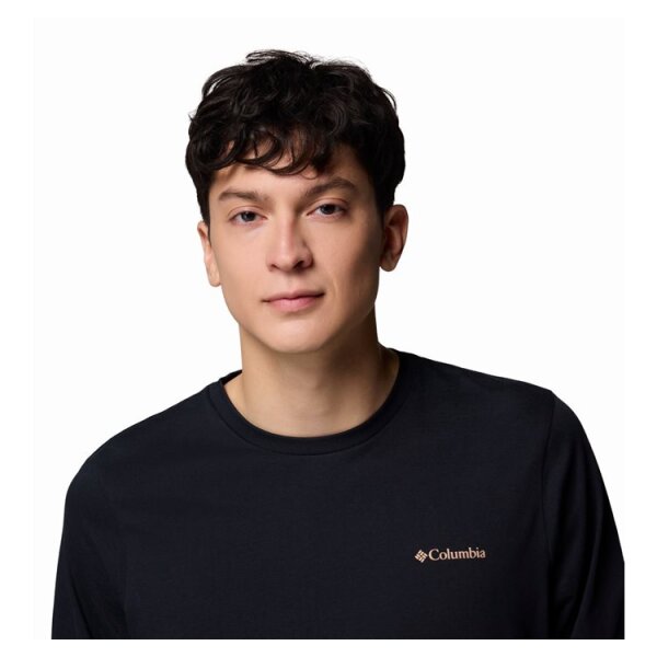 andriki-blouza-csc-seasonal-logo-ls-tee-normal (1) Ανδρική μπλούζα μακρύ μανίκι CSC COLUMBIA 2013545-007 μαύρο - Image 2