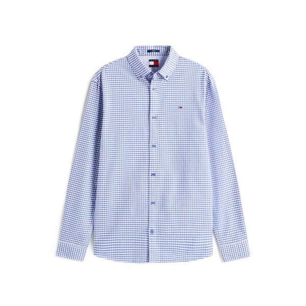 ΑΝΔΡΙΚΟ ΠΟΥΚΑΜΙΣΟ TJM REG OXFORD CHECK SHIRT EXT  TOMMY JEANS DM0DM22025 μπλε - Image 5
