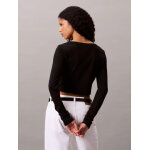 ΓΥΝΑΙΚΕΙΑ ΜΠΛΟΥΖΑ A-LS WVN LBL 2X2 CTT CALVIN KLEIN LV047C204G-UB1 - Image 3
