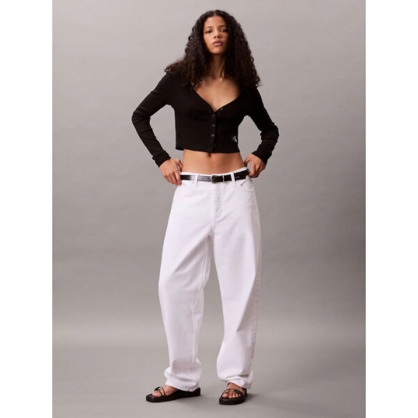 ΓΥΝΑΙΚΕΙΑ ΜΠΛΟΥΖΑ A-LS WVN LBL 2X2 CTT CALVIN KLEIN LV047C204G-UB1 - Image 1