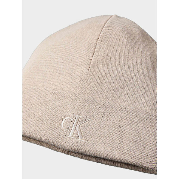ΑΝΔΡΙΚΟΣ ΣΚΟΥΦΟΣ ΓΚΡΙ CK FINE RIB BEANIE CALVIN KLEIN LV04D8020G-RMU - Image 2