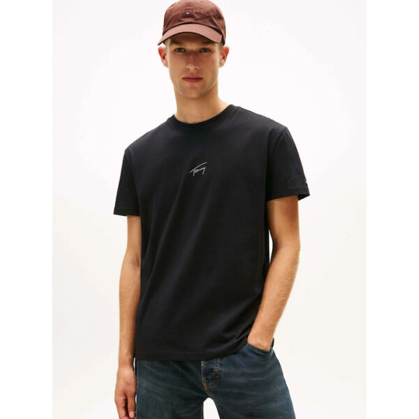 ΑΝΔΡΙΚΟ TJM REG TONAL SIGNATURE TEE TOMMY JEANS DM0DM22138-BDS ΜΑΥΡΟ - Image 4