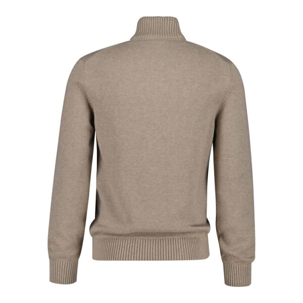 gant-mens-casual-cotton-half-zip-dark-sand-melange-northern-ireland-belfast-lisburn-543_600x Ανδρική Μπλούζα Πλεχτή GANT 8030170-295 καφέ - Image 3