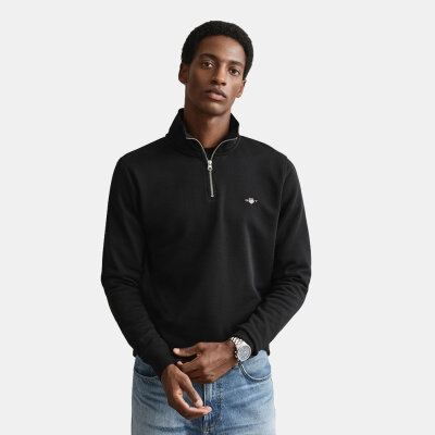 Ανδρική Μπλούζα Φούτερ με zip GANT 3G200800-G0005 Μαύρο