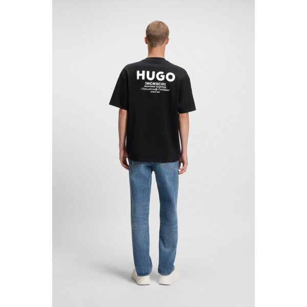 hbeu50509776_005_360 Ανδρική μπλούζα κοντό μανίκι HUGO 50509776 μαύρο - Image 2