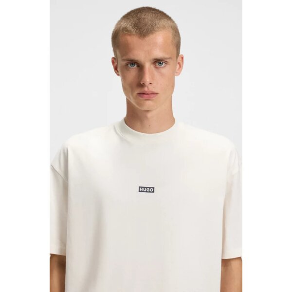 hbeu50509776_125_340 Ανδρική μπλούζα κοντό μανίκι Loose-fit T-shirt in cotton with rear logo  HUGO 50509776 λευκό - Image 3