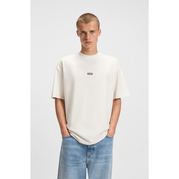 hbeu50509776_125_350 Ανδρική μπλούζα κοντό μανίκι Loose-fit T-shirt in cotton with rear logo  HUGO 50509776 λευκό - Image 1