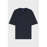 Ανδρική μπλούζα κοντό μανίκι Regular-fit cotton-jersey with blue logo patch 50509991 μπλε - Image 4