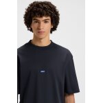 Ανδρική μπλούζα κοντό μανίκι Regular-fit cotton-jersey with blue logo patch 50509991 μπλε - Image 3