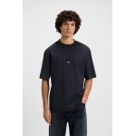 Ανδρική μπλούζα κοντό μανίκι Regular-fit cotton-jersey with blue logo patch 50509991 μπλε