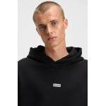Ανδρική μπλούζα φούτερ Cotton-terry loose-fit hoodie with logo details HUGO 50510724 μαύρο - Image 3