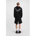 Ανδρική μπλούζα φούτερ Cotton-terry loose-fit hoodie with logo details HUGO 50510724 μαύρο - Image 2