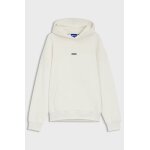 Ανδρική μπλούζα φούτερ Cotton-terry loose-fit hoodie with logo details HUGO 50510724 λευκό - Image 3