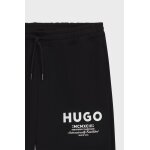 Ανδρικό παντελόνι φούτερ Cotton-terry tracksuit bottoms with logo print HUGO 50510734 μαύρο - Image 3