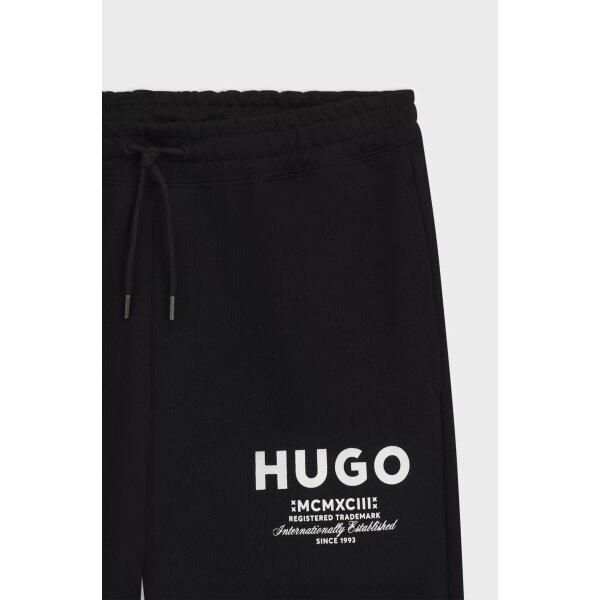 hbeu50510734_005_240 Ανδρικό παντελόνι φούτερ Cotton-terry tracksuit bottoms with logo print HUGO 50510734 μαύρο - Image 3