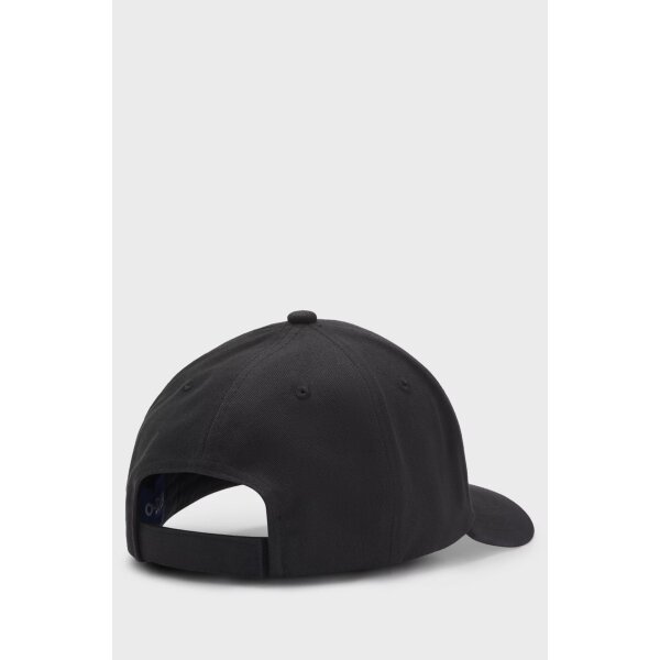 hbeu50522014_001_245 Ανδρικό καπέλο Cotton-twill cap with embroidered logo label HUGO 50522014 μαύρο - Image 2