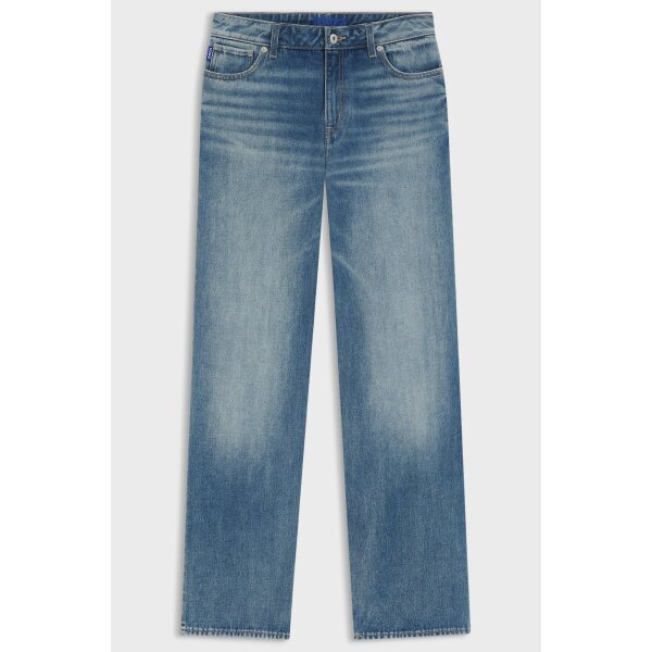 ΓΥΝΑΙΚΕΙΟ JEANS Baggy-fit jeans in blue rigid denim HUGO BLUE 50541539-428 - Image 2
