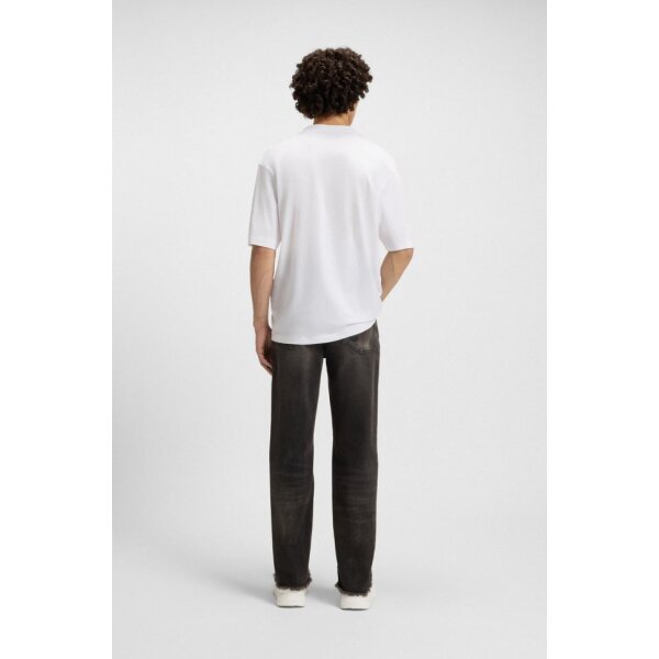 hbeu50543493_110_360 Ανδρική μπλούζα All-gender T-shirt with blurred logo print HUGO 50543493 λευκό - Image 2