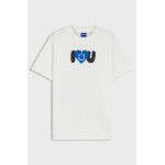 ΓΥΝΑΙΚΕΙΑ ΜΠΛΟΥΖΑ Cotton-jersey Happy HUGO graphic 50545053-102 - Image 2