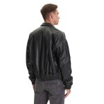 Ανδρικό μπουφάν δερματίνη KARL LAGERFELD JEANS A3M15035 μαύρο - Image 4