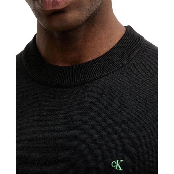 Ανδρική μπλούζα πλεκτή CTTN ESY FT CRWNK CALVIN KLEIN LV04RC309G μαύρο - Image 2