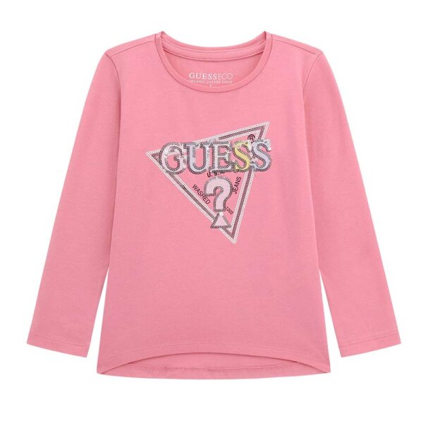 paidiki-mplouza-Guess-fouks-Pure-K5YI10K6YW4-G6N3 ΠΑΙΔΙΚH ΜΠΛΟΥΖΑ HIGH LOW LS T-SHIRT GUESS K5YI10K6YW4-GU0/G6N3 - Image 1