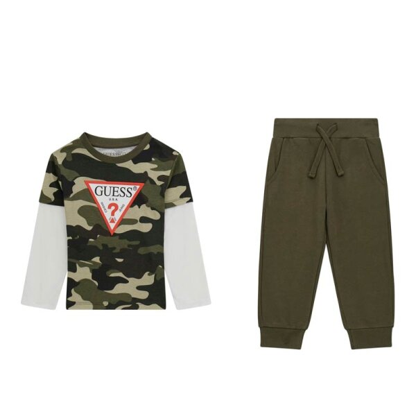 paidiko-set-Guess-xaki-Camouflage-N5YG00K8HM4-P18H_jfzc-3g ΠΑΙΔΙΚΟ SET LS T-SHIRT+ACTIVE PANTS GUESS N5YG00K8HM4-GU0/P18H - Image 1