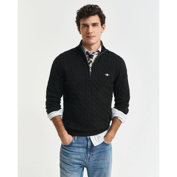 Ανδρική Μπλούζα Πλεχτή GANT 8050603-005 μαύρο - Image 1