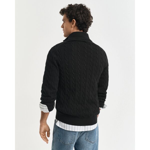 Ανδρική Μπλούζα Πλεχτή GANT 8050603-005 μαύρο - Image 4