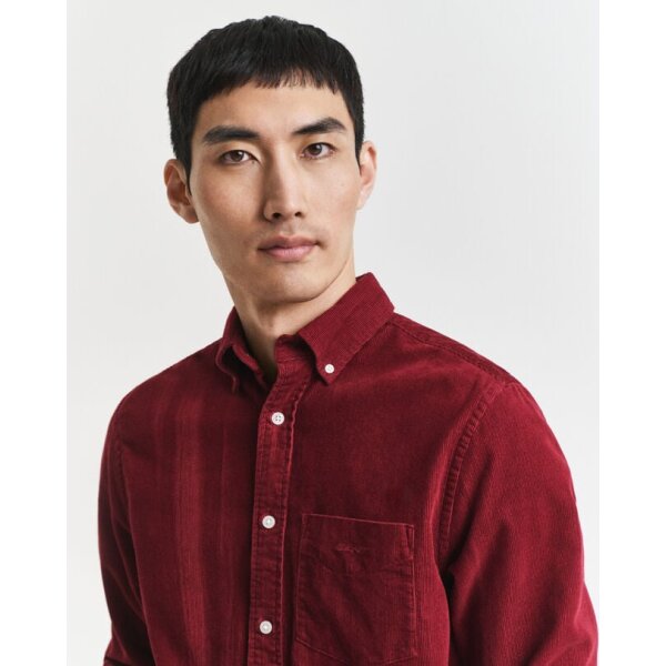 Ανδρικό Πουκάμισο κοτλέ GANT 3250230-604 Μπορντώ - Image 2