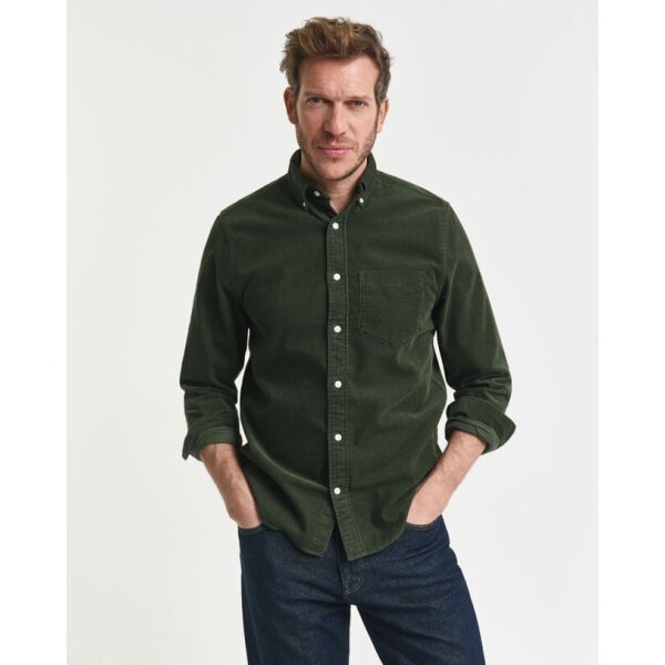 Ανδρικό Πουκάμισο κοτλέ GANT  3250230-G0360 πράσινο - Image 1