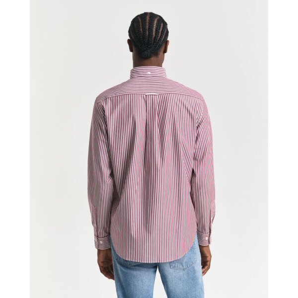 Ανδρικό Πουκάμισο ριγέ GANT 3000130-604 Μπορντώ - Image 3