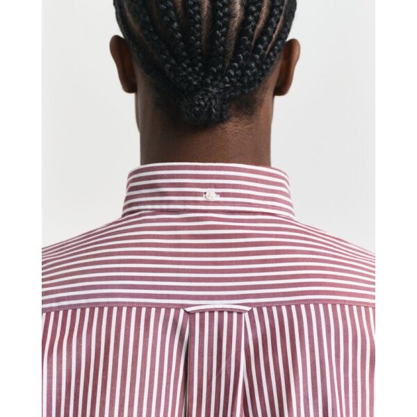 Ανδρικό Πουκάμισο ριγέ GANT 3000130-604 Μπορντώ - Image 2