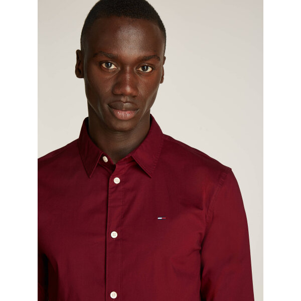 ΑΝΔΡΙΚΟ ΠΟΥΚΑΜΙΣΟ TJM ORIGINAL STRETCH SHIRT TOMMY JEANS DM0DM04405-XIU ΜΠΟΡΝΤΩ - Image 4