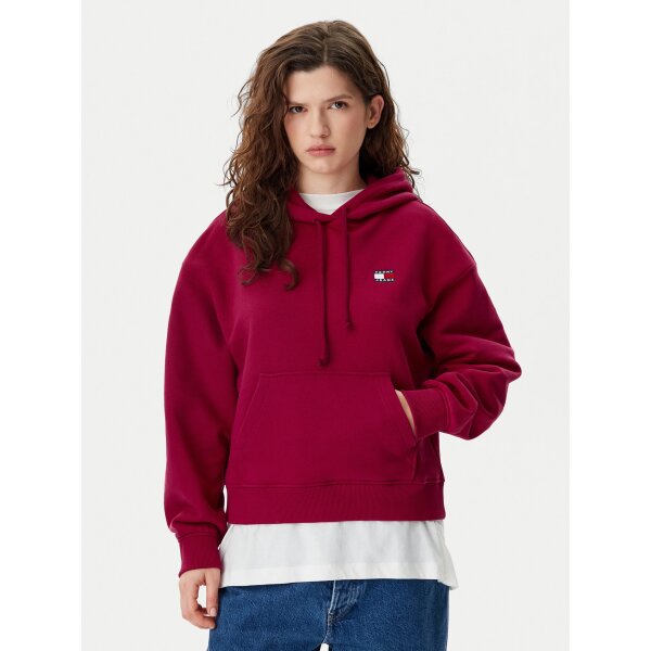 tommy-jeans-mplouza-badge-dw0dw19414-roz-boxy-fit-0000304721281 ΓΥΝΑΙΚΕΙΟ TJW BXY BADGE HOODIE EXT TOMMY JEANS DW0DW19414-XJP - Image 1