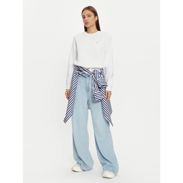 tommy-jeans-mplouza-dw0dw19959-leuko-regular-fit-0000304132407 (1) ΓΥΝΑΙΚΕΙΟ TJW REG S FLAG CREW TOMMY JEANS DW0DW19959-YBR - Image 2