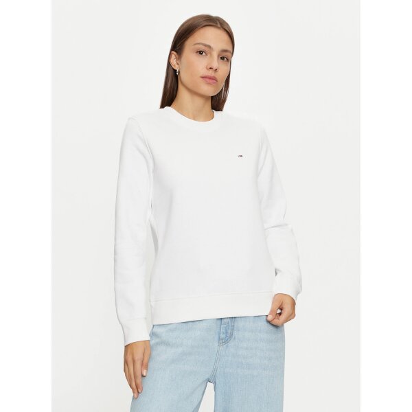 tommy-jeans-mplouza-dw0dw19959-leuko-regular-fit-0000304132407 ΓΥΝΑΙΚΕΙΟ TJW REG S FLAG CREW TOMMY JEANS DW0DW19959-YBR - Image 1