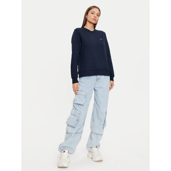 tommy-jeans-mplouza-dw0dw19959-skouro-mple-regular-fit-0000304132391 (1) ΓΥΝΑΙΚΕΙΟ TJW REG S FLAG CREW TOMMY JEANS DW0DW19959-C1G - Image 2