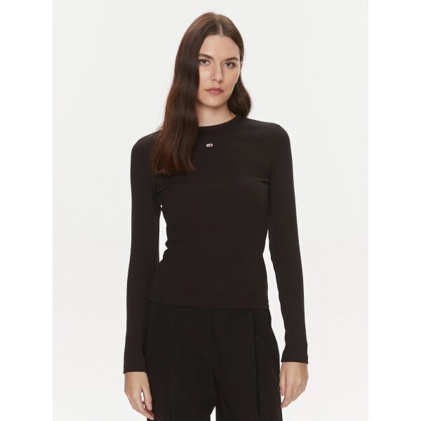 ΓΥΝΑΙΚΕΙΟ TJW SLIM ESSENTIAL RIB LS TOMMY JEANS DW0DW17387-BDS - Image 1