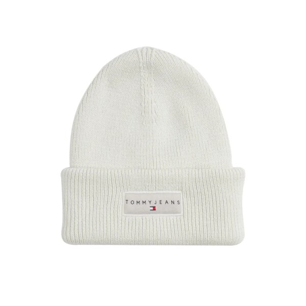 tommy-jeans-skouphos-tjw-linear-beanie-aw0aw17913-leuko-0000305368775 ΓΥΝΑΙΚΕΙΟΣ ΣΚΟΥΦΟΣ TJW LINEAR BEANIE TOMMY JEANS AW0AW17913-M1C - Image 1