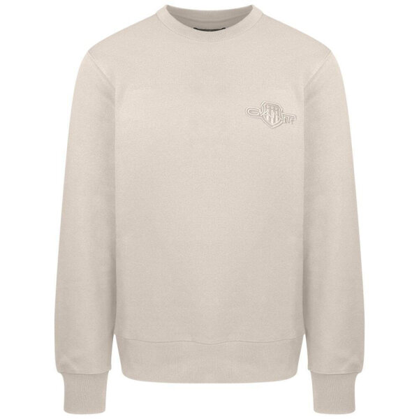 Ανδρικό φούτερ λαιμόκοψη Crew Neck Sweatshirt GANT 2067055-130 εκρού - Image 1