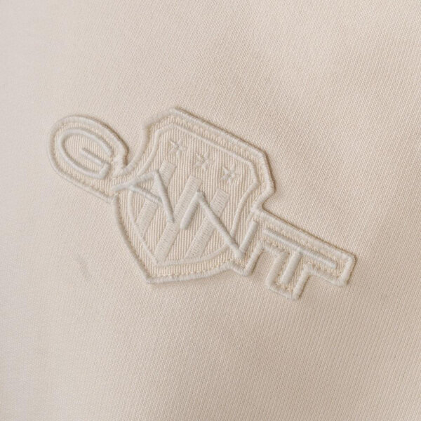 Ανδρικό φούτερ λαιμόκοψη Crew Neck Sweatshirt GANT 2067055-130 εκρού - Image 3