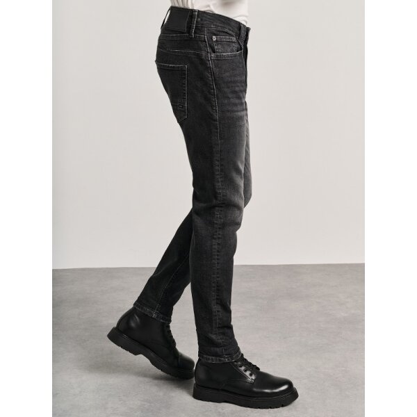 Ανδρικό Παντελόνι-Slim Τζιν Fit Simon STAFF GALLERY 5-829.734.GR.054 μαύρο - Image 4